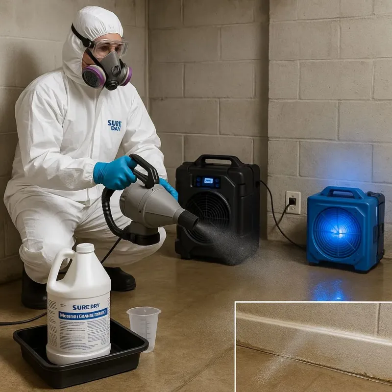 Sanitization and Odor Removal process in Cloverly, MD